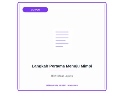 Langkah Pertama Menuju Mimpi